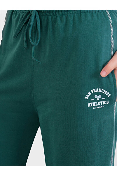 Styli Women Green Wide Leg Joggers