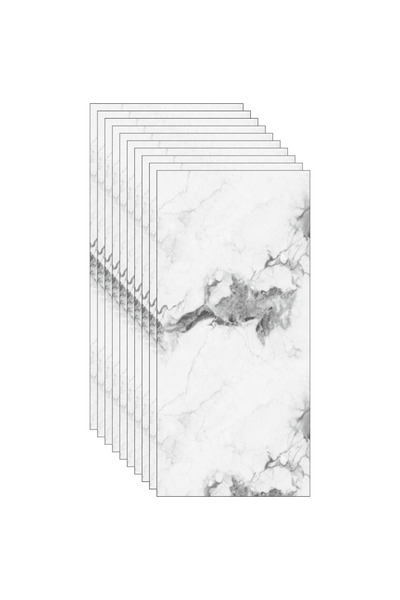 SDEPOT Set de 20 plăci de tapet S DEPOT®, grosime 2 mm, 30x60 cm, imitație marmură, model alb și gri