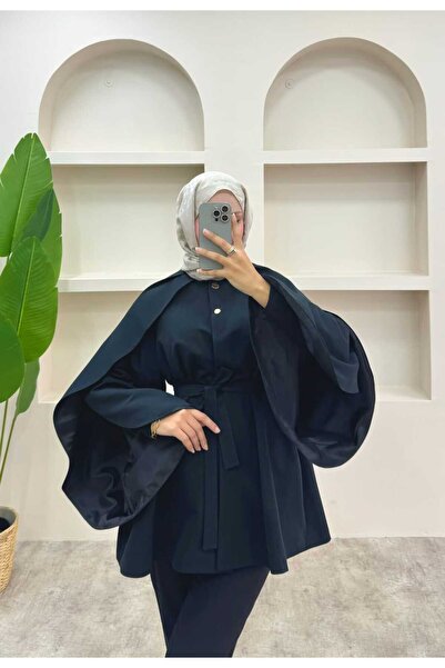 lurex moda Bat Sleeve Trench Coat