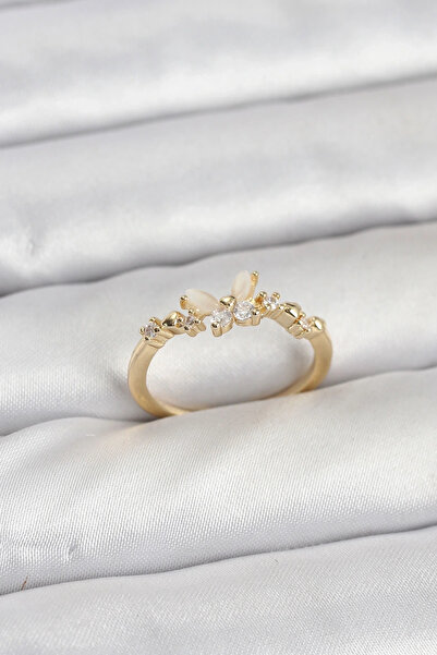 shopwave Butterfly Model Gold Color Brass Women's Ring