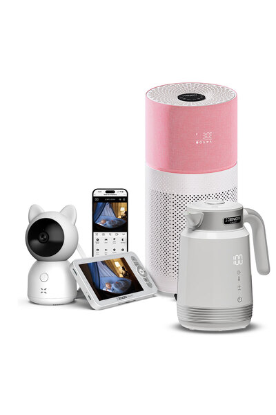 Xenon Smart Akıllı Monitörlü Bebek Kamerası Hava Temizleyici Pembe ve Kettle ...