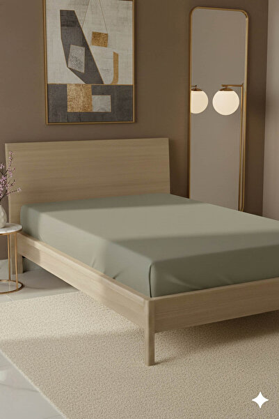 FAVORA 100% Cotton Ranforce Premium Single Bed Sheet - Mink