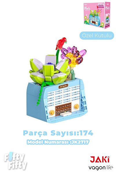 Vagonlife Jaki Plante Series Happy Radio 174 Piece Toy Construction Set -Ffjk2717