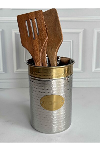 ROSSEV Gold Detailed Stainless Steel Spoon Rest