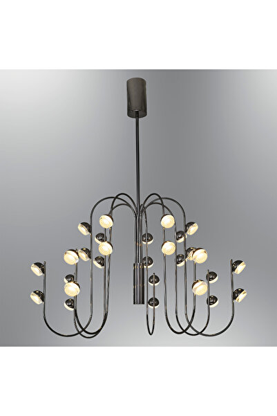 Özcan Aydınlatma 2843-28A-24 Aster 28'li Avize PLATİN Renk