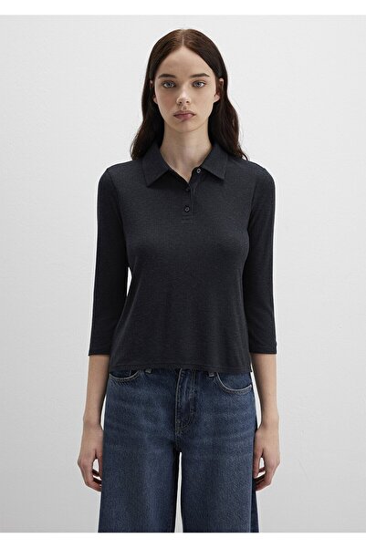 Mavi Polo Collar Modelli Combed Cotton Anthracite