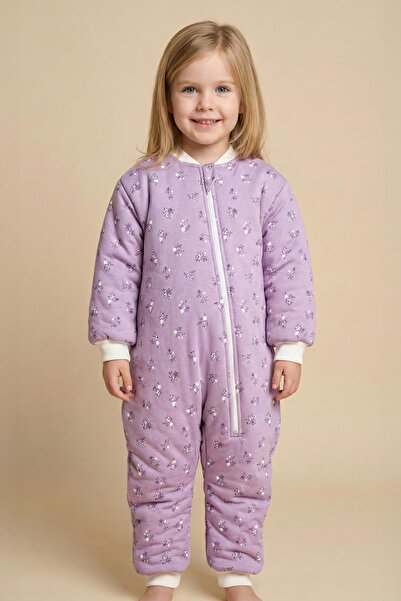 Zeyland Unisex Çocuk Elyaf Dolgulu Uyku Tulumu - Lila