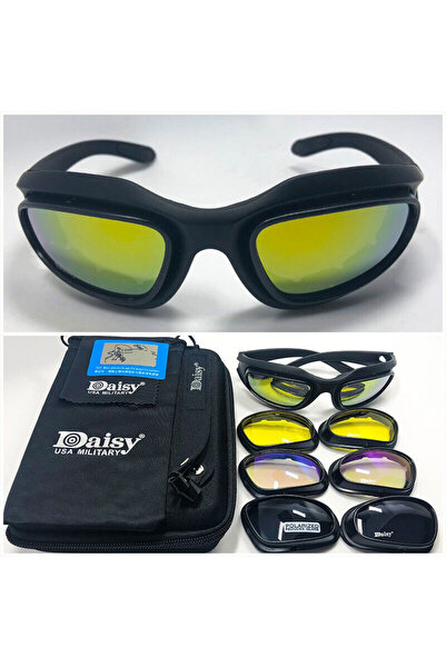 Duchini Polarized Driving Riding Lens Sun Glasses with 4 Lens for Outdoor Activity Sports Hunting Military