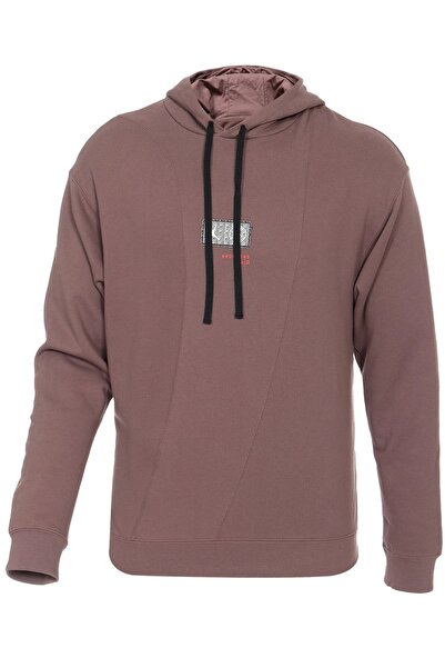 Nike Jordan Psg Fleece Pullover Hoodie Ανδρικό φούτερ με κουκούλα καφέ