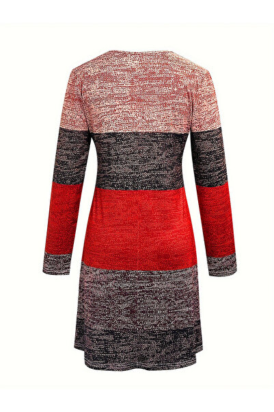 Take Two By Styli Women Color Block Mini Dress