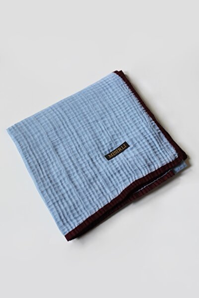 Mısırlı Eşarp 105x105 Muslin cu vipușcă Eșarfă - Piatră, Caramel