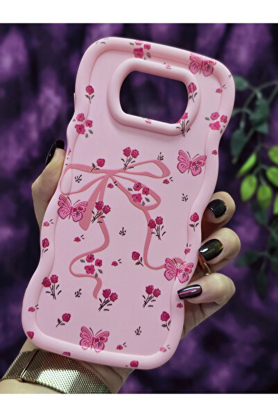 Magic Ring Poco X3 Pro / Poco X3 Nfc Compatible Butterfly Ribbon and Flower Pattern Pink Phone Case