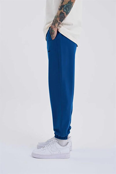 Machinist Ανδρική φόρμα Jogger με ελαστικό πόδι, χαλαρή βάση, Indigo