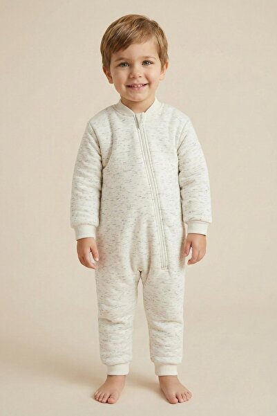 Zeyland Unisex Çocuk Elyaf Dolgulu Uyku Tulumu - Beyaz