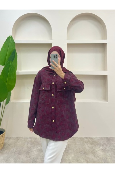 lurex moda Gold Buttoned Shirt