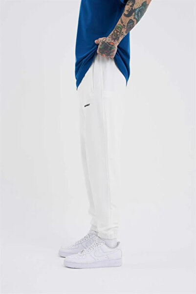 Machinist Ανδρικό Φούτερ Αθλητικό Ελαστικό Πόδι Εκρού