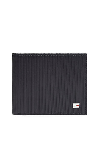 Tommy Hilfiger Men Blue Hilfiger Flag Bifold Leather Wallet