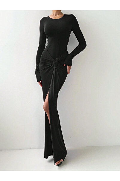 Take Two By Styli Women Fitted Bodysuit and Twist Front Skirt Co-Ords