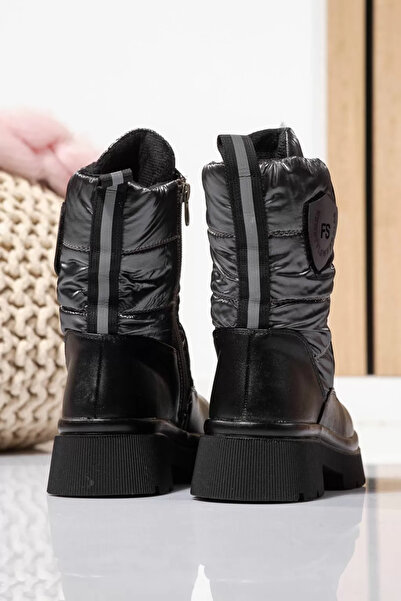 Zaira Girls' gray fur boots made of eco-leather Despina #23118 - 37