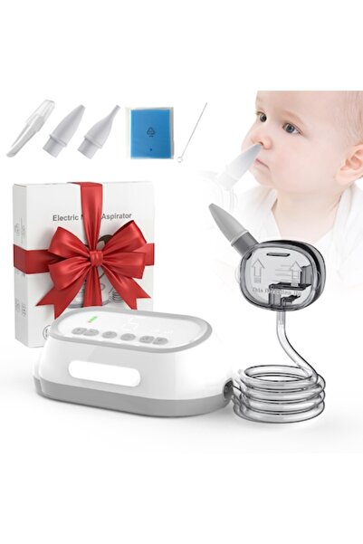 LittleDomi Electric Nasal Aspirator for Babies —LittleDomi, 70kPa, 6 Levels, 30ml, 2000mAh, USB-C, Cordless,