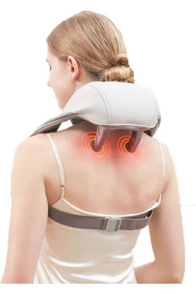 Deliny TQ 9733 6D Cervical Heat & Vibration Massage Device, 3 Intensities, Quiet, Brown