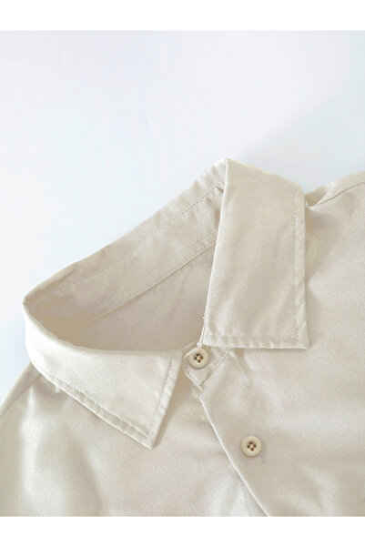 Take Two By Styli Men Beige Casual Shirt and Drawstring Pants Co-ords