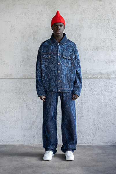 Machinist Ανδρικό μπουφάν με μπαρόκ σχέδιο Μπαρόκ σχέδιο