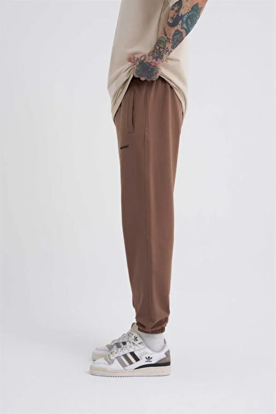 Machinist Ανδρική φόρμα Jogger με ελαστικό πόδι, χαλαρή βάση, καφέ