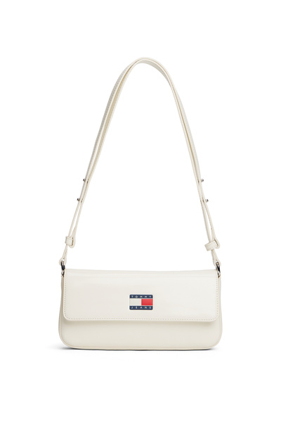 Tommy Hilfiger Women Off-White Must Flap Crossover Handbag