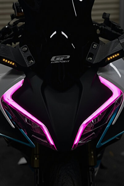 Banxtre CFMOTO 450SR için Pembe Renk Far Tasarım Film Sticker