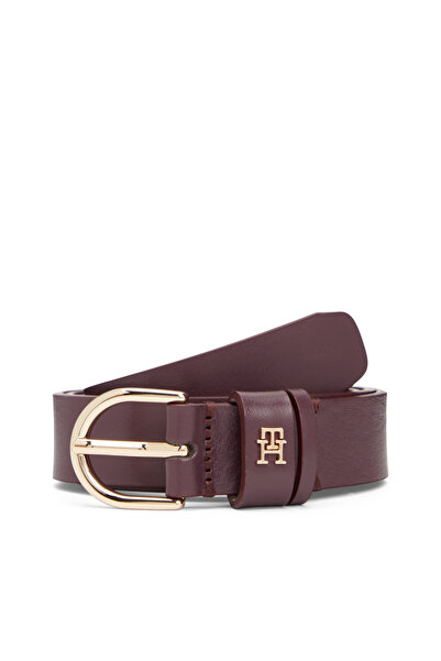 Tommy Hilfiger Women Brown Essential Monogram Leather Belt