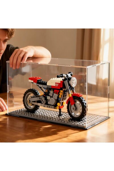 Slasa Clear Acrylic Display Case 40.6×30.4×25.4cm for Large Collectibles