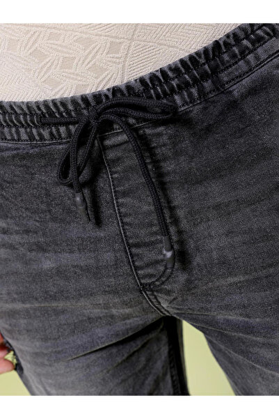 The Indian Garage Co By Styli Men Black Acid Wash Slim Fit Shorts