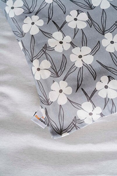 Rivaİstanbul Henna Gray Double Duvet Cover Set Cotton