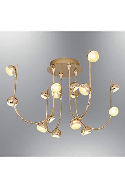 Özcan Aydınlatma 2843-16-03 Aster 16'lı Plafonyer SARI Renk