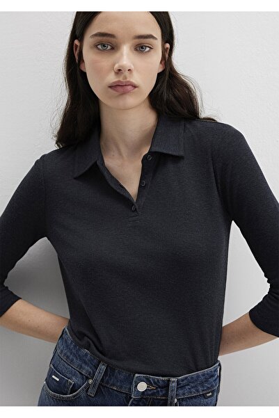 Mavi Polo Collar Modelli Combed Cotton Anthracite