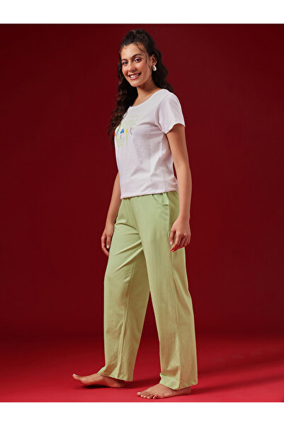 Clovia By Styli Cotton Printed T-Shirt and Pyjama Set