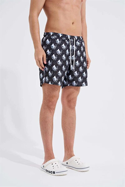 Machinist Чоловічі шорти Octopus Чорно-білі