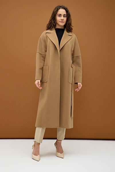 KENT Taba Modern Oversize Geniş Cepli Palto