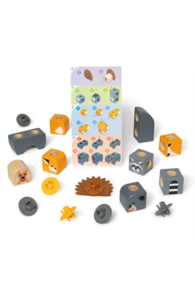 Melissa & Doug Wooden Building Set - Forest Friends
