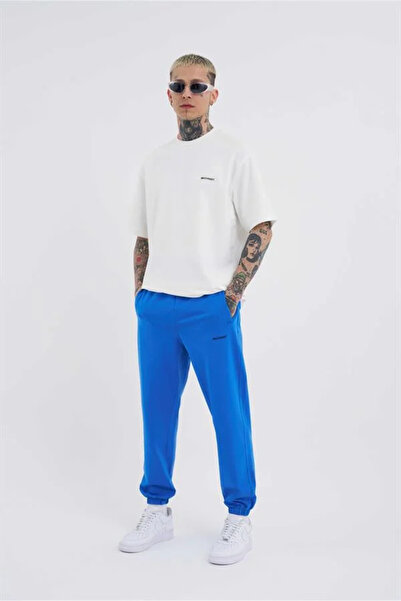 Machinist Ανδρικό άνετο βασικό παντελόνι Jogger με ελαστικό πόδι, ανοιχτό μπλε