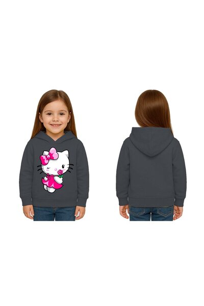 SEDİRLİ Unisex hello kity cu imprimeu Copii Swae tricou cu imprimeu cu glugă ...