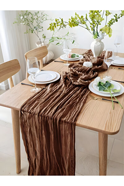 Kitchen Vogue Bohem Dekoratif Runner Masa Örtüsü | Düğün, Parti, Söz, Nişan, Özel Gün Dekorasyonu Sofra Süslemesi