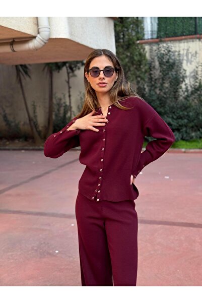 Retrobird Knitwear Set Women Burgundy