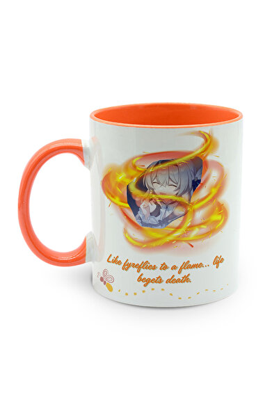 Kupabaskıcısı Honkai Star Rail Firefly Porcelain Mug Cup – Anime Design – Double-Sided Printing