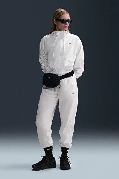 Nike Otg Uv Essential Classic Woven Pant. Loose Fit Elastic Cuffed Mesh Lined Women's Casual Tracksuit