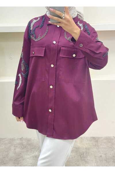 lurex moda Embroidered Shirt