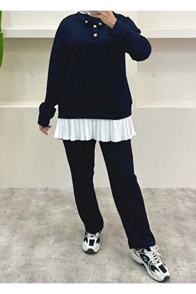 lurex moda Pleated Suit