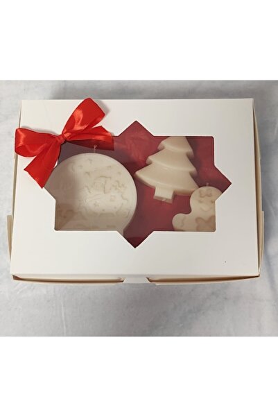 OEM Christmas Magic candle set, apple pie scent, 3 pieces