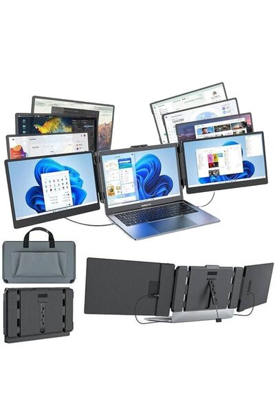 Sim Online Expandable and Portable Monitor, 14inch FHD 1080P, Plug & Play, 13.3-16.5 inch Laptops, USB-C, HDMI